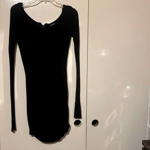 Knit knee length dress